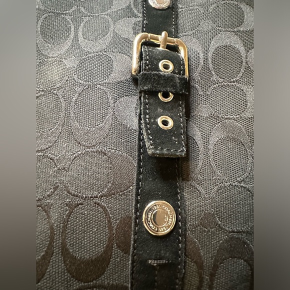 Authentic Coach black boots, warm and comfy, silver accents, size 8B - Picture 2 of 6